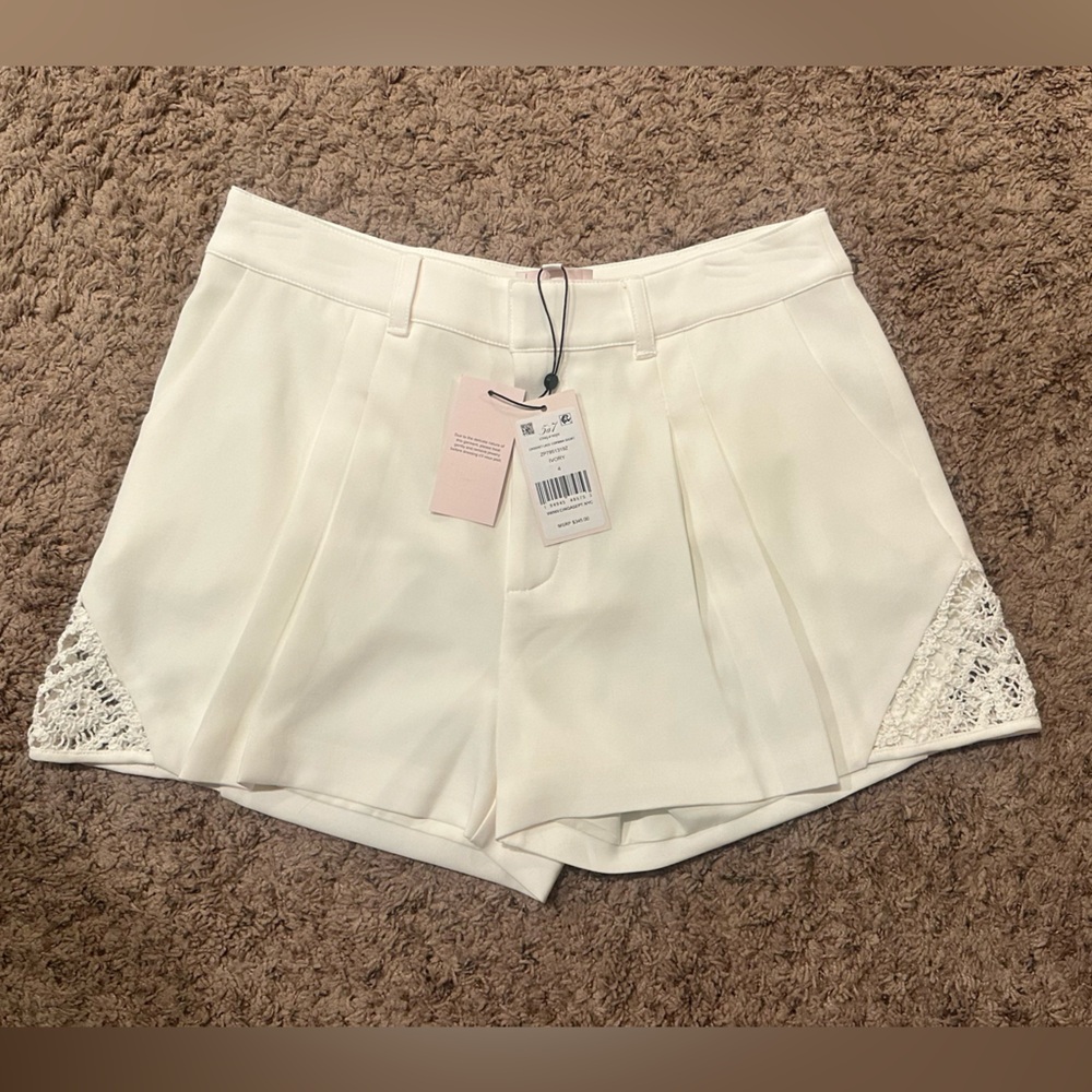 Cinq à Sept Crochet Lace Corinna Shorts